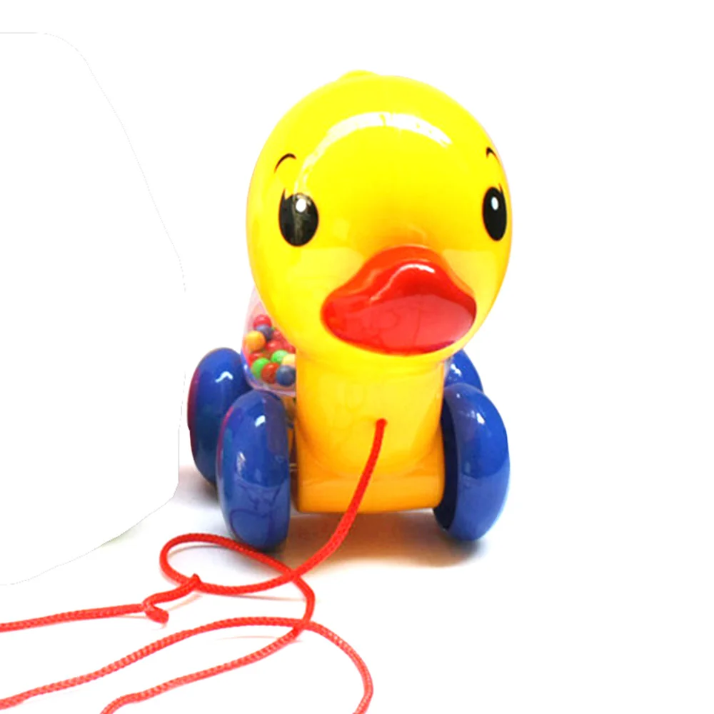 

Wind Up Toys Rattles pull rope duck Baby Rattles Pull rope Duck Animals Hand Shaking Bell Rattles Music Handbell Kids kid toy