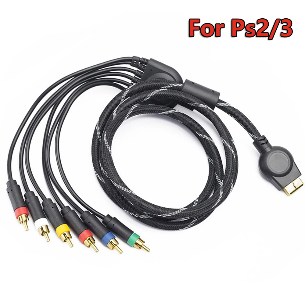 Multi-Component-6-Heads-Av-Out-1-8m-Braided-Video-Cables-for ...