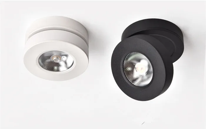 Levou as Luzes do Tecto Lâmpadas de Teto de Led Graus de Rotação Luzes da Trilha Luz de 360 Superfície Montado Spot Led Cob 3w 5w 7w 4 COB LEVOU As Luzes Do Tecto 3w