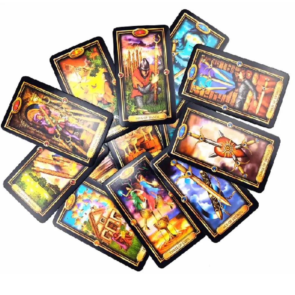 78 шт. легко Таро карты палуба красивый комплект английский Настольная игра