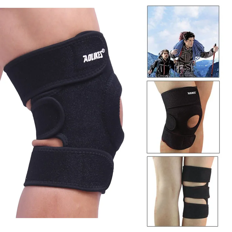 Fitness Elastic Knee Support Brace Kneepad 1PC Adjustable Patella Knee Pads Safety Guard Strap Sports Accessories knee pad,knee support,knee brace,knee wraps