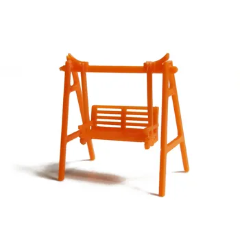 

2Pcs/Set 1:87 HO Scale Model Simulation Swing Chair Model Garden Chairs Model