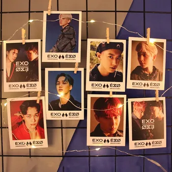 

45PCS KPOP EXO 6th Album OBSESSION Photo Card Lomo Card Photo Card Poster Photocard Fans Gift Collection Stationery Set