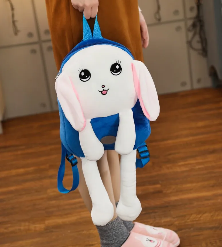 Чучело Рюкзак Kawaii Кролик плюшевые куклы плюшевые игрушки «кролик» плюшевые сумки для девочек Кролик Рюкзак для детей подарок