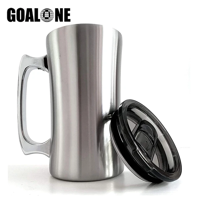 Stainless Steel Tumbler Handle  Stainless Steel Insulated Mugs - 24oz  Stainless - Aliexpress