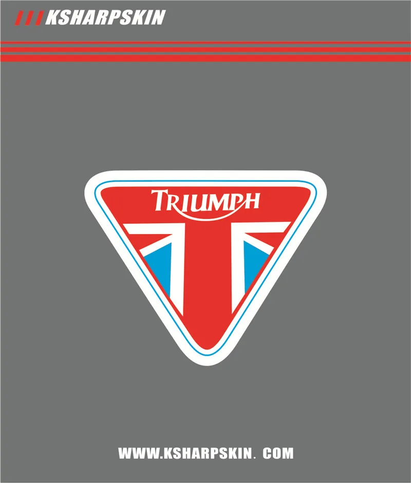 Мотоцикл «Триумф» Логотип Шлем Мотоцикл Наклейка для велосипеда водонепроницаемый M18