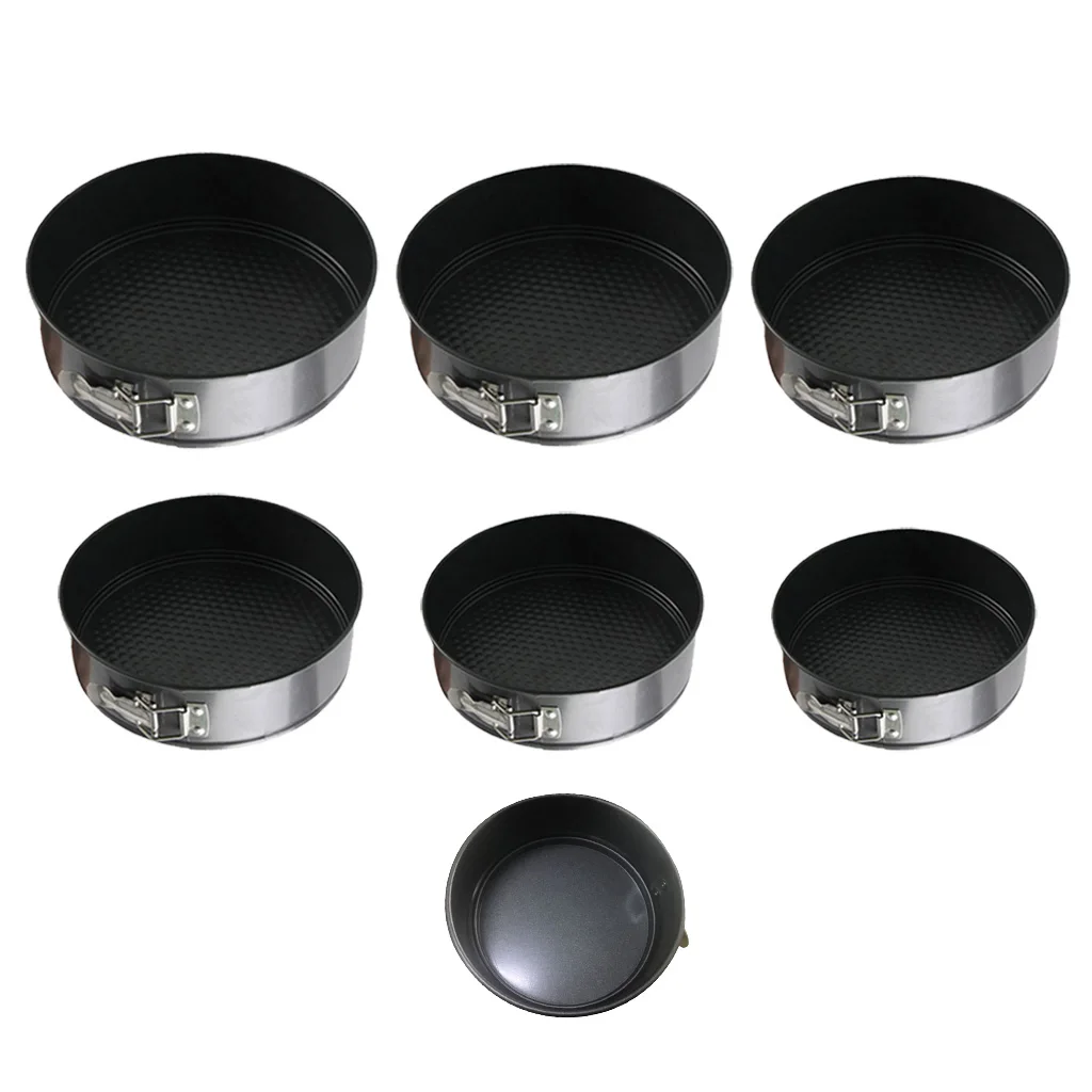  Inch Non-Stick Round Loose Base Springform Cake Pan Tin Tray Bakeware