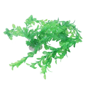 

New Green Plastic Plants Aquarium Tank Decoration, 20-Inch Long