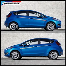 Racing-Sport-Stripes-Car-Waist-Lines-Decals-For-Ford-Fiesta-ST-RS-Hatchback-2008-2018-3