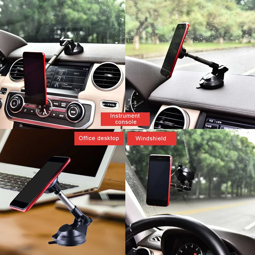 

Car Accessories Adjustable Magnetic Dashboard Windshield Phone Holder Car Phone Bracket for GPS Phones Support