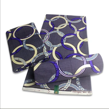 

New Hot Sale African Golden Wax Fabric Cotton Material Nigerian Ankara Block Prints Wax Batik Tissue High Quality Sewing Cloth