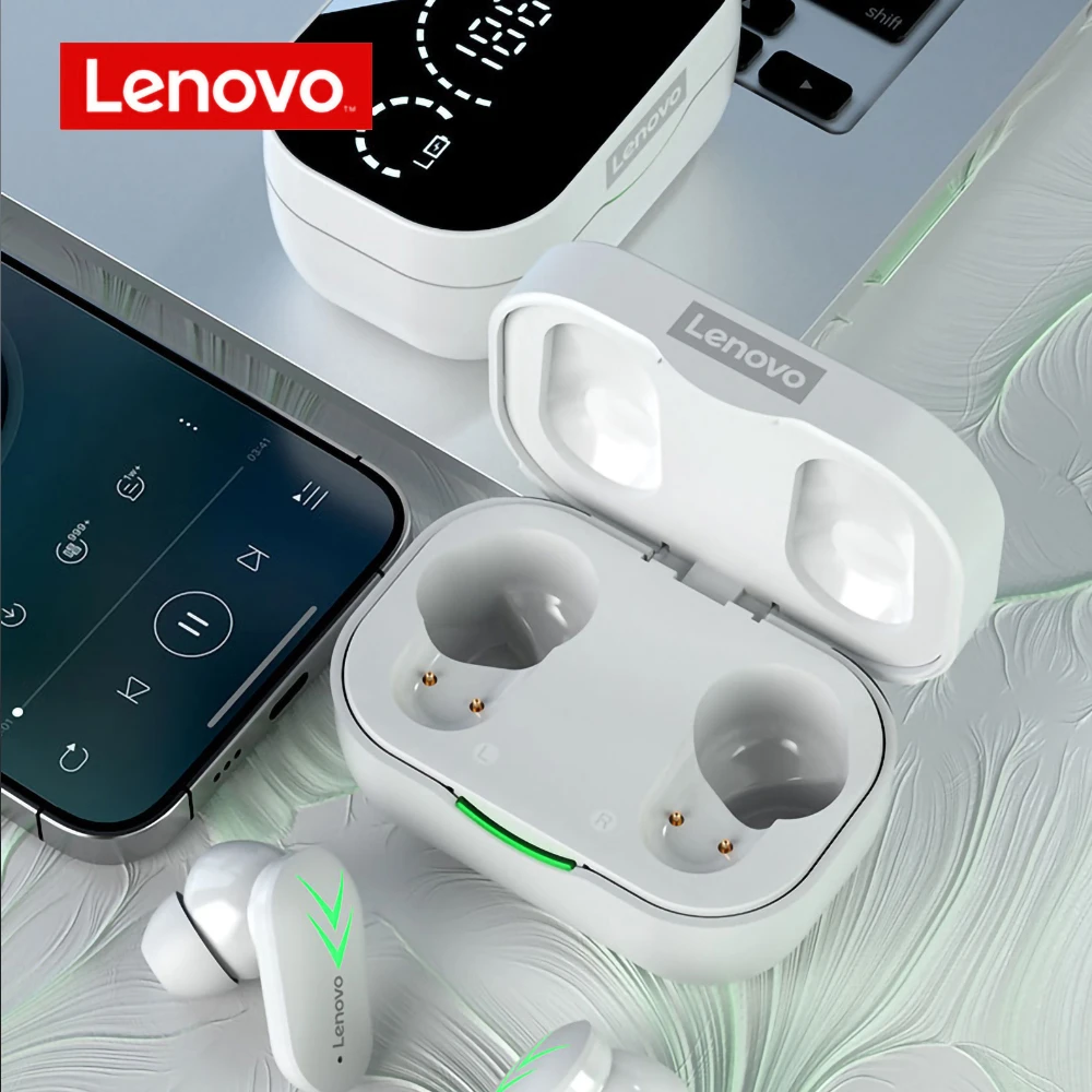 Fone de ouvido sem fio bluetooth 5.1 lenovo xt82 tws