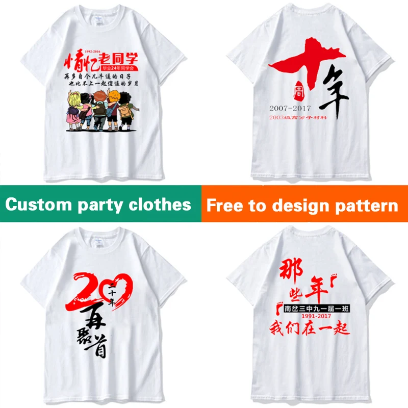 

Custom T Shirts Front Back Add Your Tex Image Logo Customizing T-shirt DIY Print clothes Gift Personalized Customized Tee