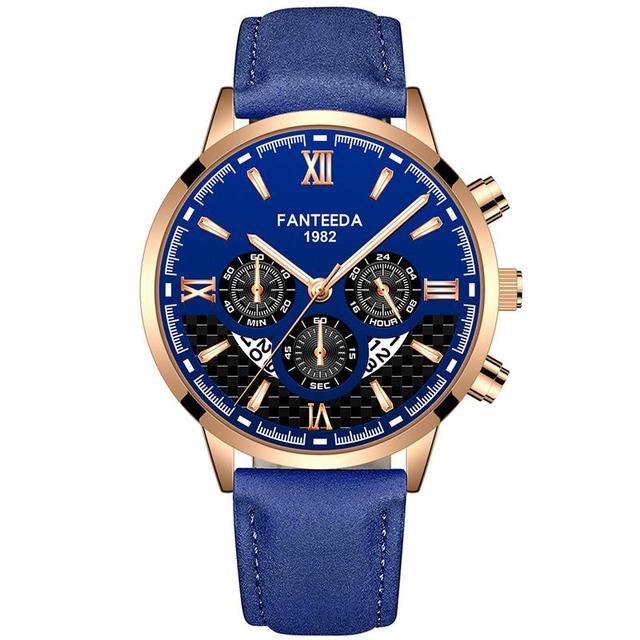 Creative Men Date Alloy Case Synthetic Leather Analog Quartz Sport Watch Male Clock Top Brand Luxury Relogio Masculino