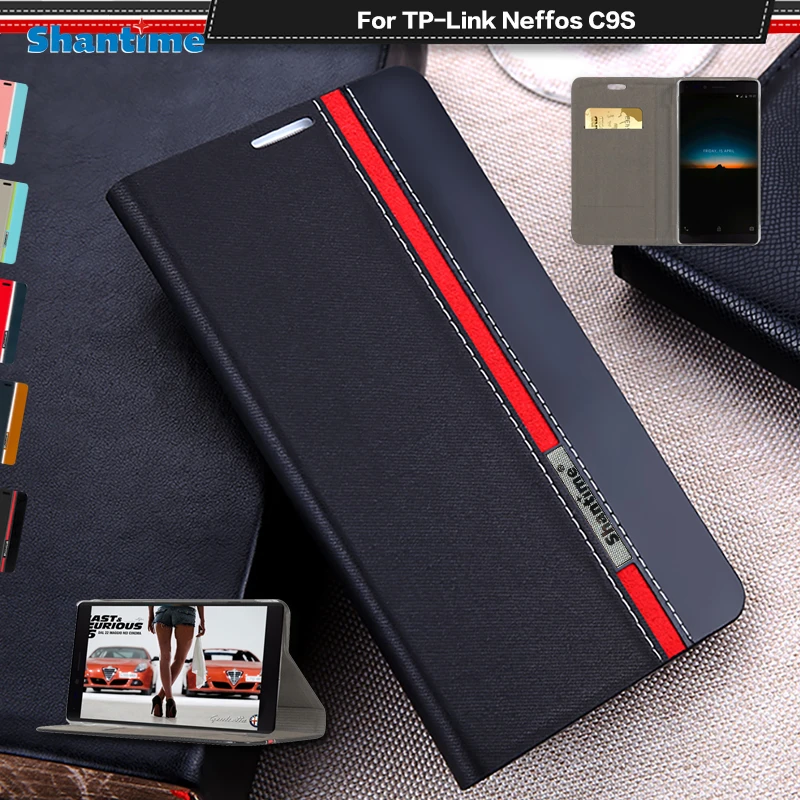 

Luxury PU Leather Case For TP-Link Neffos C9S Flip Case For TP-Link Neffos C9S Phone Case Soft TPU Silicone Back Cover
