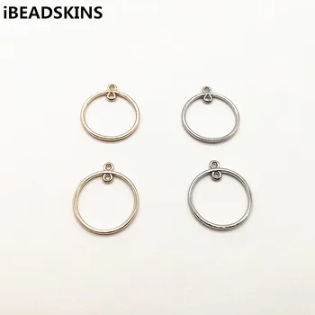 

New arrival! 23x20mm 100pcs ring shape charm for stud earrings,earrings accessories,Earring parts hand Made earring making