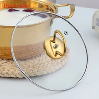 18cm Gold Soup Pot Stainless steel Cooking pots 6