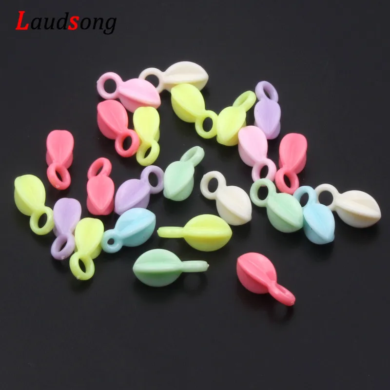 

100pcs 8x16mm Multicolor Plastic Acrylic Charms Pendant For Jewelry Making Children Charm Bracelet Necklace Diy Colgantes