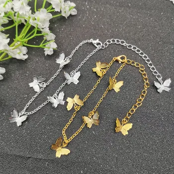 

JCYMONG Bohemian Cute Animal Butterfly Charm Bracelets For Women Simple Gold Silver Color Chian Bracelet 2020 Fashion Jewelry