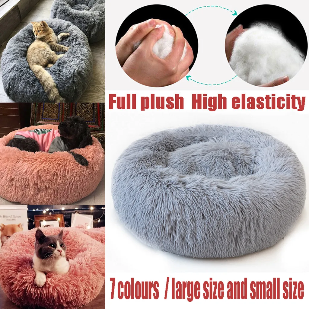 Cat Dog House Comfortable Plush Kennel Dogs Pet Litter Deep Sleep Pv Cat Litter Sleeping Bed Dogs Pets Accessories Cama Gato *