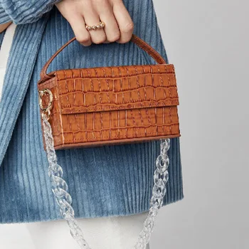 

Luxury Brand Designer Women Crocodile Tote Box Quality Fashion Gril Summer Clutch Shoulder Bags for Party