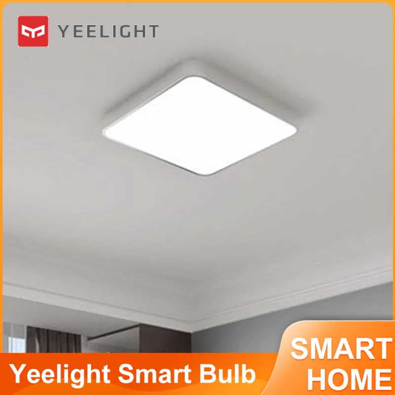 Yeelight Smart Square Remote APP Control LED Smart Ceiling Light 50x50CM AC110-240V Simple Stepless Dimming Voice Control