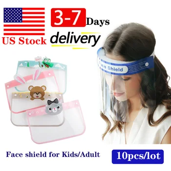 

US Stock Full Face Shield Adult Kids Masks Fast Delivery Face Shield In Stock