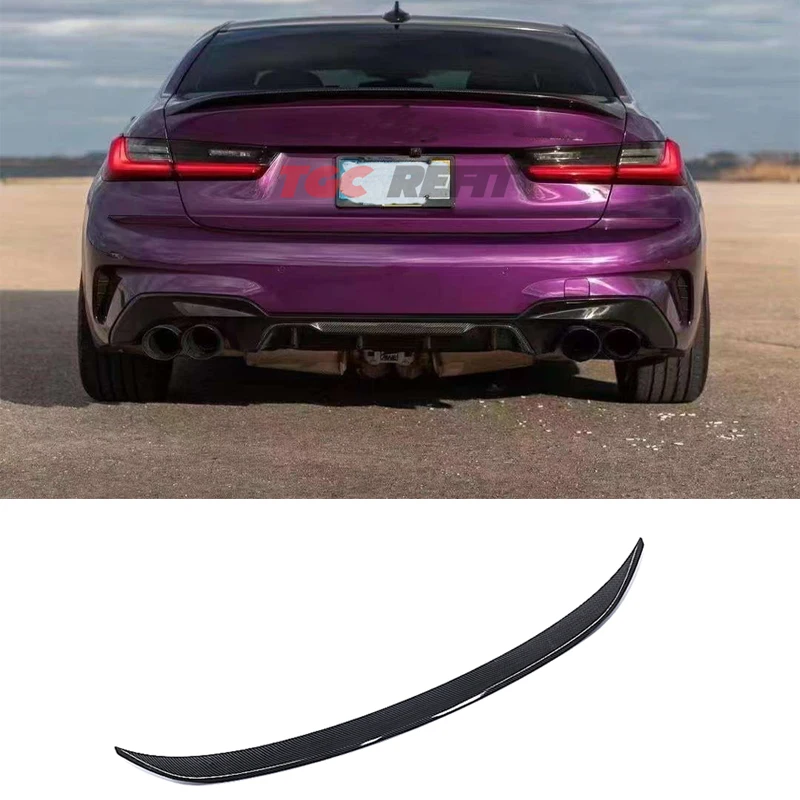

Tail Trunk Wing Carbon Fiber Trunk Spoiler For Bmw 3 Series G20 G80 Real Carbon Rear Ducktail Spoiler Lip Wing Mp Style