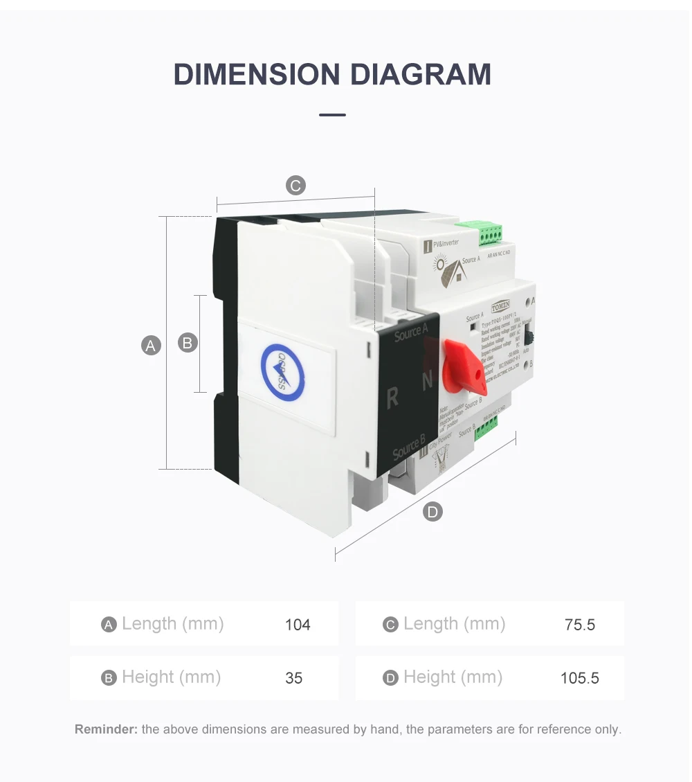 PV, seletor de transferência automática de energia