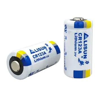 

10PCS CR123A lithium battery 3V 1500MAH