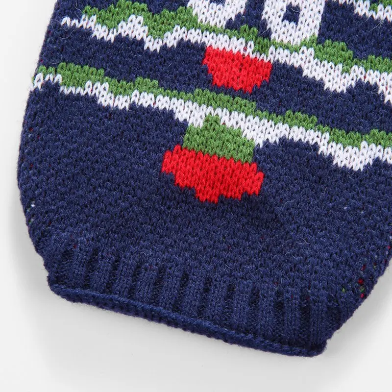 T Pet рождественские аксессуары теплый свитер(Рождественская елка/олень) маленькие и средние вязаные наряды для собак на осень и зиму