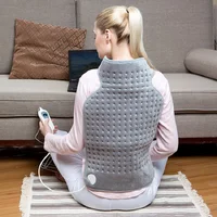 Soft Microplush Neck and Shoulder Wrap Heating Pad Electric Auto Shut Off Body Warmer Back Pain Relief 63*42CM 220V 100W EU Plug 1