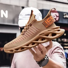 BreathableSports Men's ShoesWear-resistant Non-slip Running Shoes Shock Absorption Large Size Blade Shoes for Outdoor Activities