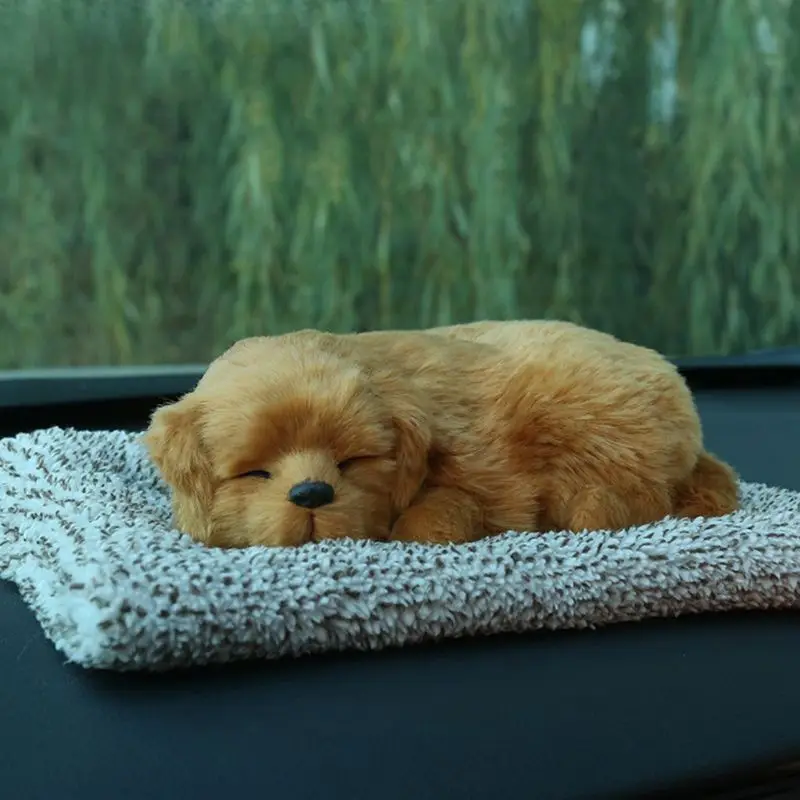 

Puppy Dog Pet Bed Cocker Lovely Simulation Animal Doll Plush Sleeping Dogs with Sound Perfect Birthday Gift Doll Decorations T