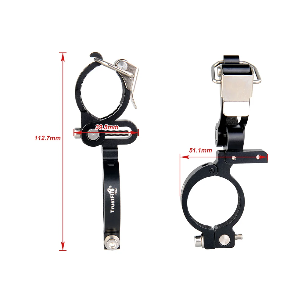 Cheap Bicycle Light Torch Multifunctional Mountain Road MTB Flashlight Handle Bar Handlebar Clip Mount Bracket Holder Bike accessories 3