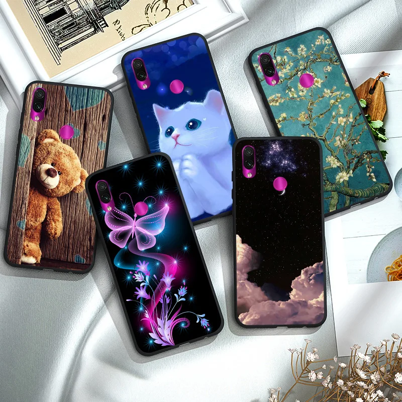 Чехол-накладка для Xiaomi Redmi 7 Pro 7A Note силиконовый в ассортименте. | Мобильные