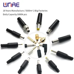 5/10PCS Male DC Connector 5.5*2.1mm 5.5X2.5mm Power Jack Socket Adapter Female Plug With Cable 5521 5525 35135