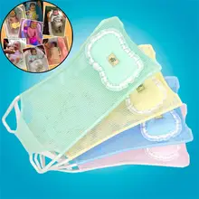 Детская ванна, нескользящая душевая сетка, Детская ванна, синяя/зеленая/желтая/розовая сетка, стойка для сиденья для новорожденных