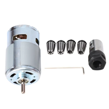 

775 DC Motor 12-24V Ball Bearing Spindle Motor with ER11 Collet Extension Rod Carving Knife for CNC Router Machine Tools DIY