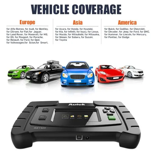 Оригинальный Автомобильный ключ Autek IKey820 OBD2 программатор Универсальный