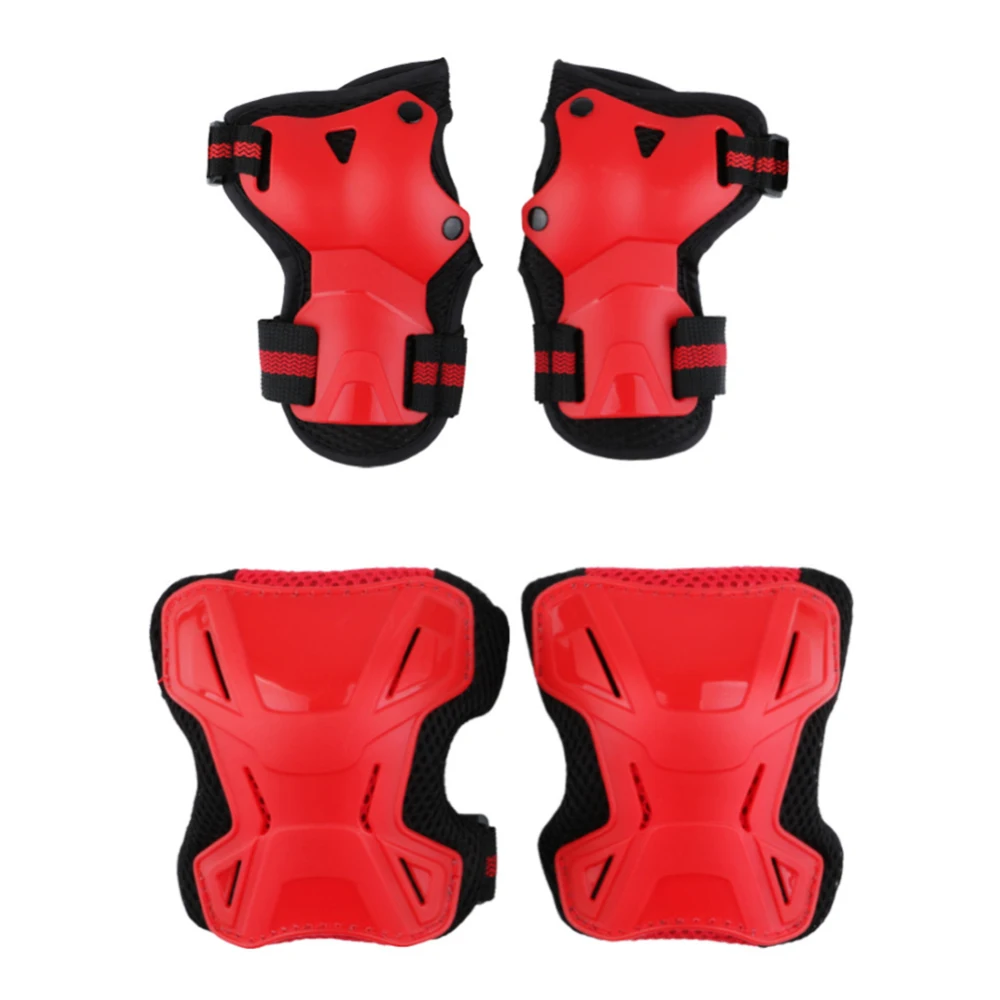 6 Pcs Reflective Knee Pad Elbow Pads Bike Skate Protection Equipment