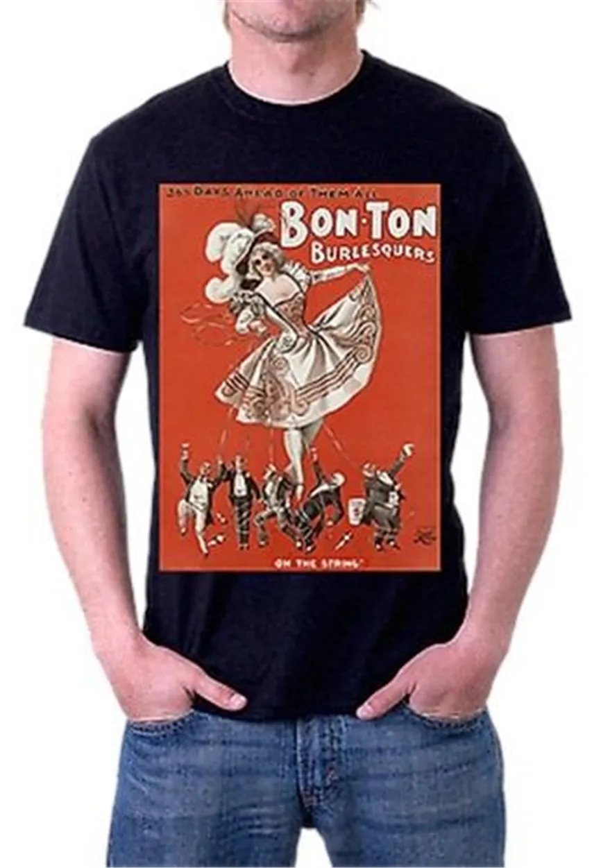 Bon Ton Burlesquers Burlesque винтажная черная футболка S M L XL XXL XXXL графическая | Мужская одежда
