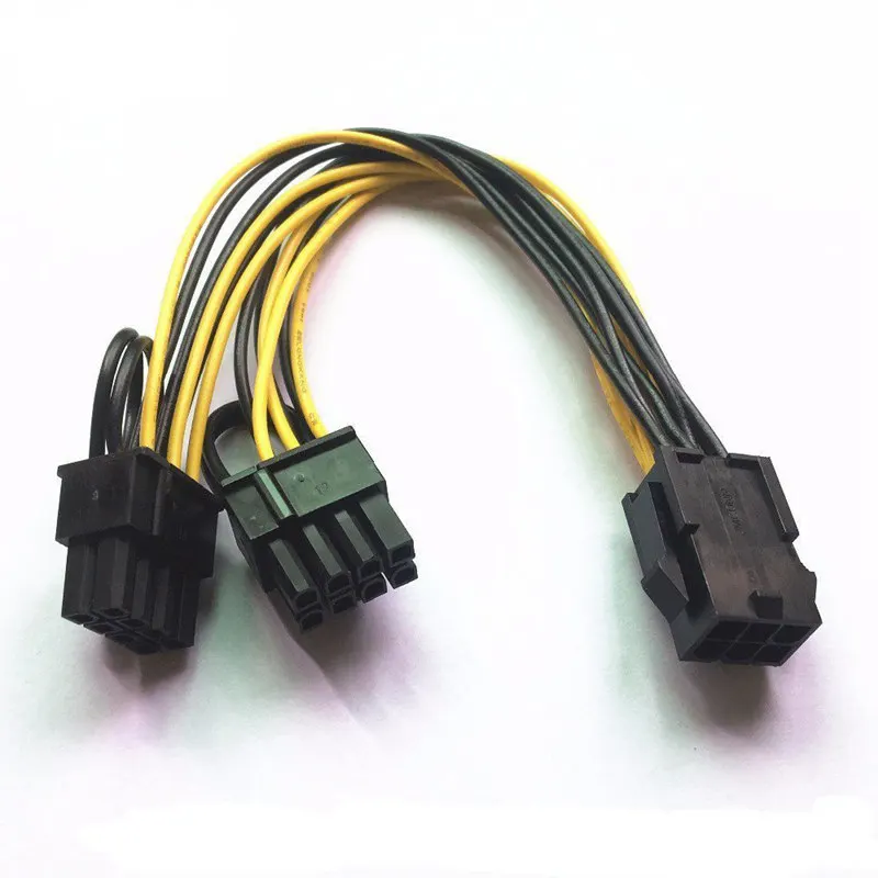 6pin до 2 X PCIe 8 (6 + 2) pin &amp изображения материнской платы видеокарта PCI-e Express GPU VGA