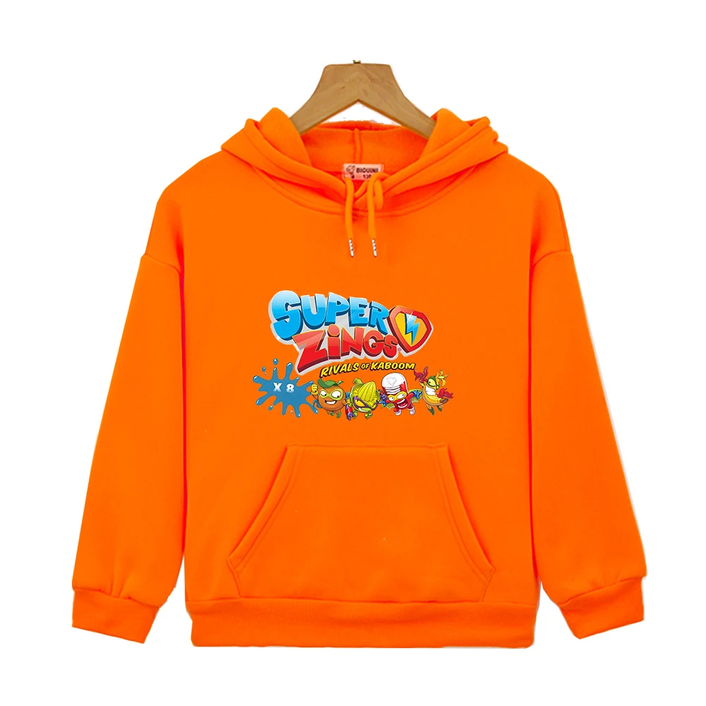 hooded shirt for kids New Kids Boys Superzings Costume Pullover Hoodie Cartoon Casual Sweatshirt Children's Clothing Girls Kawaii Warm Streetwear Coat child childhood hoodie