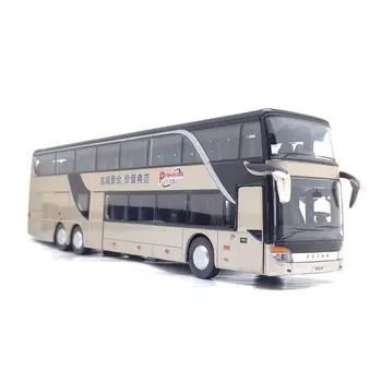 

Sale High quality 1:32 alloy pull back bus model,high imitation Double sightseeing bus,flash toy vehicle, free shipping