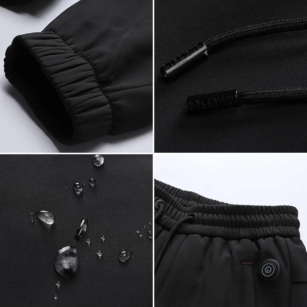USB с подогревом утепленные штаны из мягкого волокна Велосипедное Отопление брюки уличные спортивные в стиле унисекс теплые зимние сапоги для верховой езды штаны рыболовные