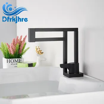 

Dfrkjhre Kitchen Faucet Black Hot And Cold Water Mixer Tap Frame Type Faucet New Large Curved Sink Right Angle Faucet