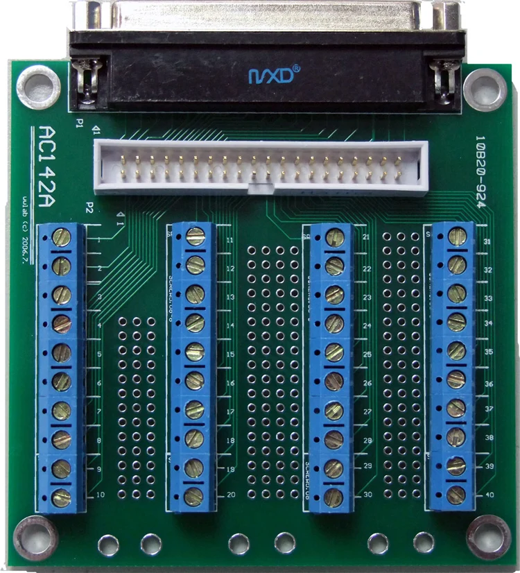 

AC142A 40-pin Flat Cable to Terminal Adapter Plate Terminal Plate