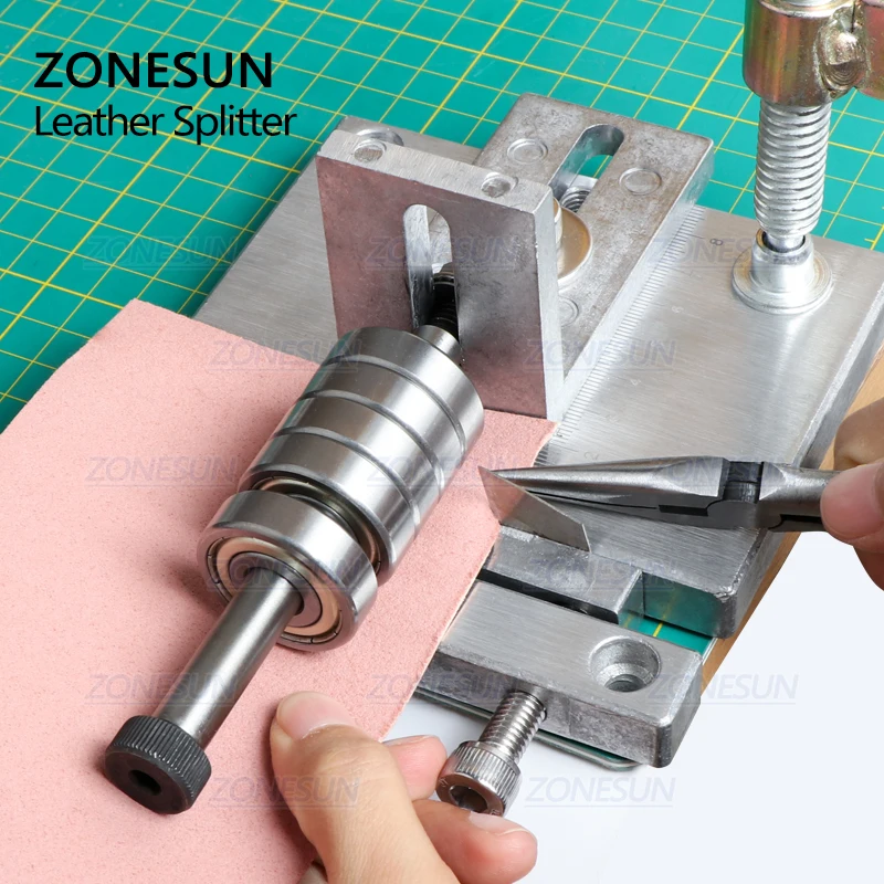 ZONESUN кожаный ремешок резак разделитель устройство для обрезки кожи сумок