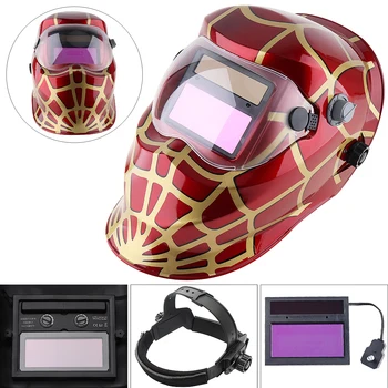 

Welding Helmet Automatic Replacement Welding Mask Headband Welding Mask TIG Mask -110 Red